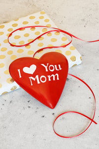 Kisii Stone Celebration Heart: I Love You, Mom