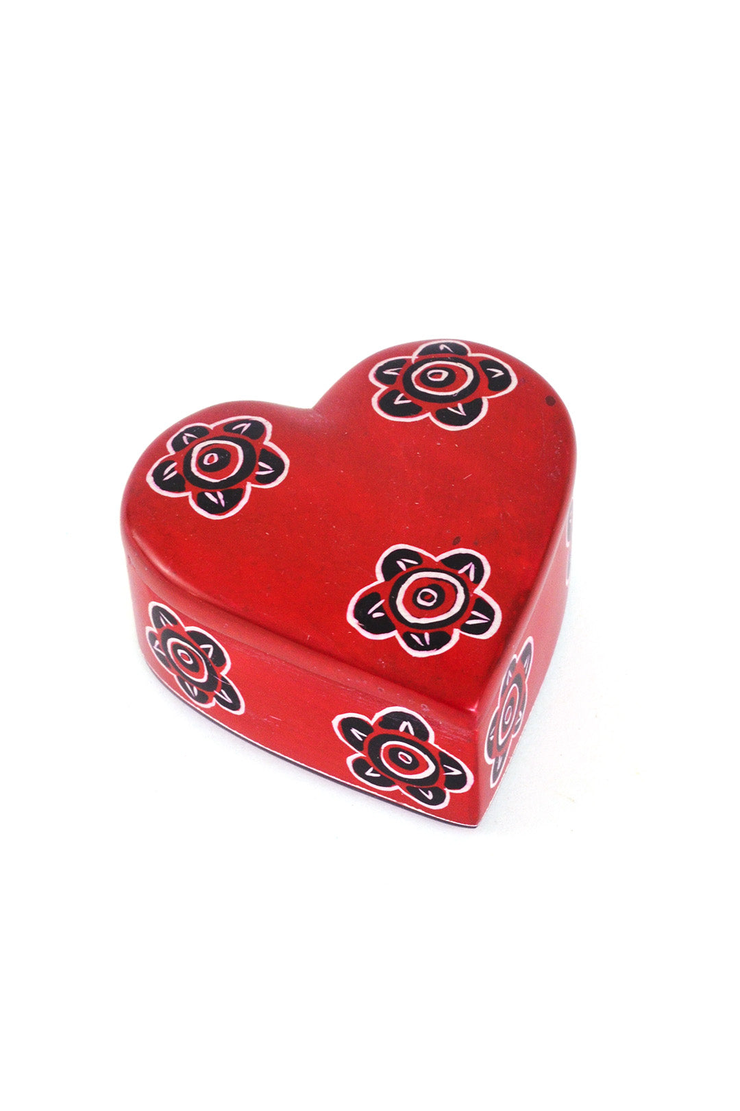 Blooming Soapstone Heart Box in Red - Valentine's Day Gifts
