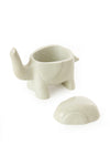 Natural Soapstone Elephant Treasure Box