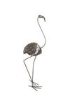 Small Recycled Metal Flamingo Sculpture