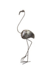 Small Recycled Metal Flamingo Sculpture