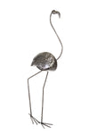 Large Recycled Metal Flamingo Sculpture