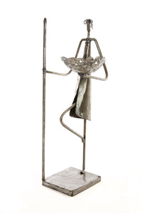 Recycled Metal Warrior Bowl Sculptures