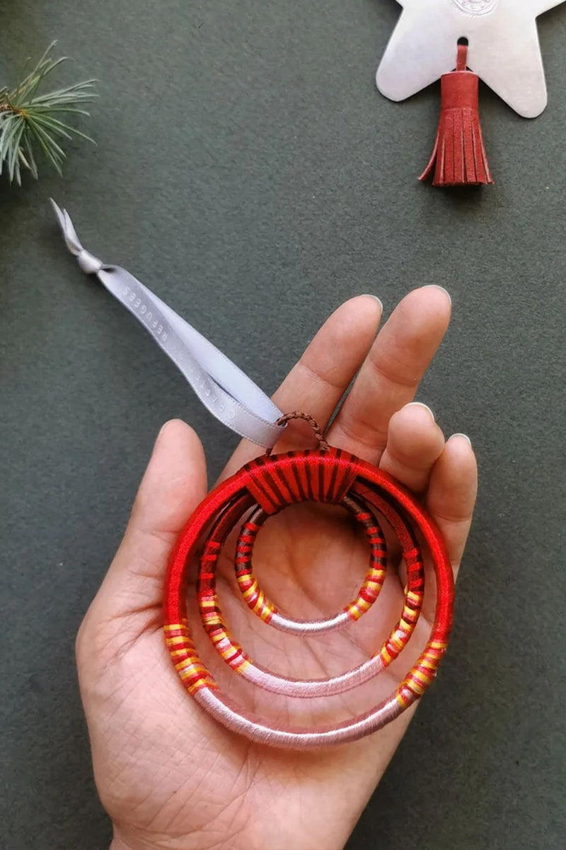 MADE51 Beaming Rings Ornament, Crafted by Rohingya refugees living in India