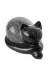 Black Soapstone Cozy Cat