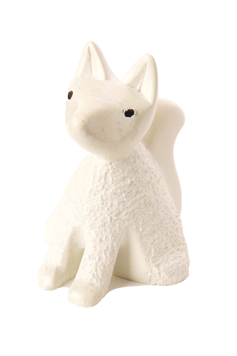 Natural Textured Soapstone Fox