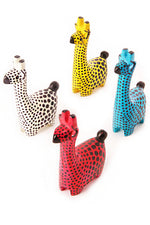 Set of Four Dotted Soapstone Giraffes