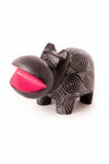 Dark Gray Soapstone Hippo