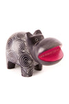 Dark Gray Soapstone Hippo