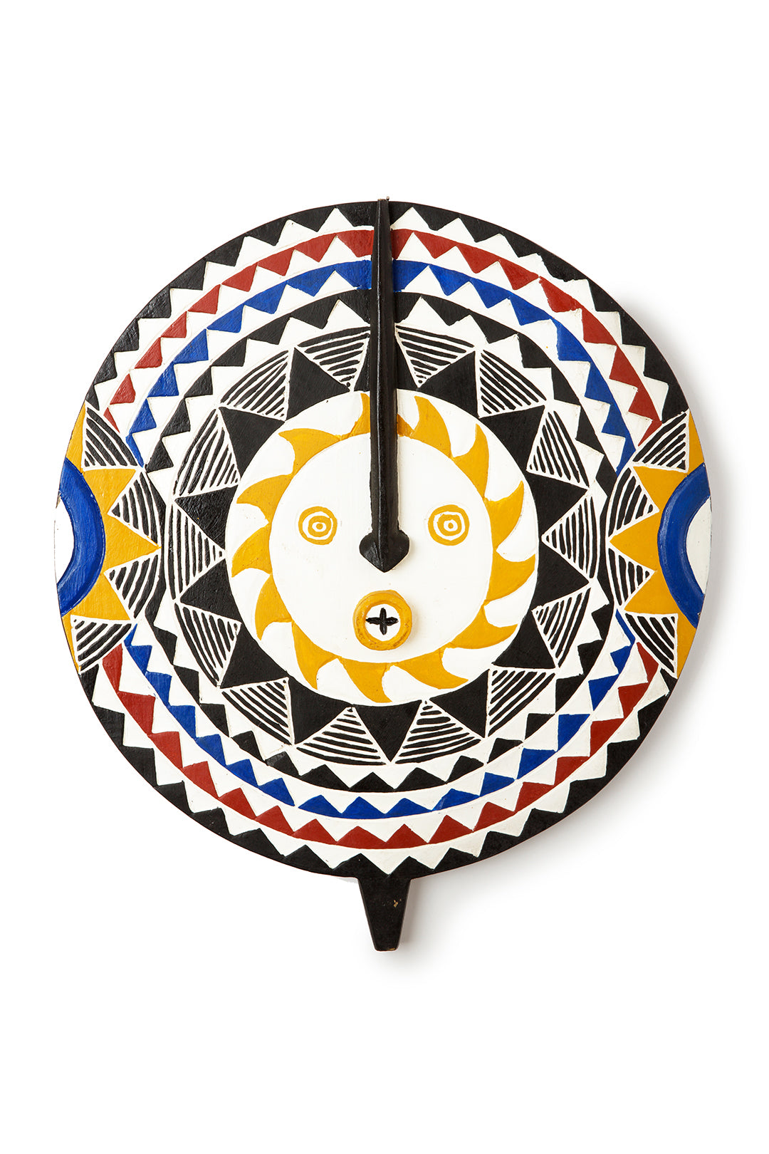 Large Hunu Decorative Wooden Sun Wall Mask