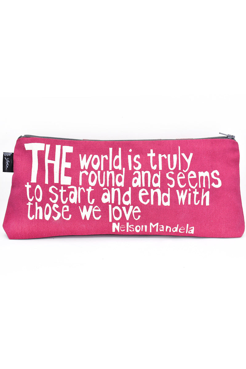Pink <i>With Those We Love</i> 12" Mandela Pouch