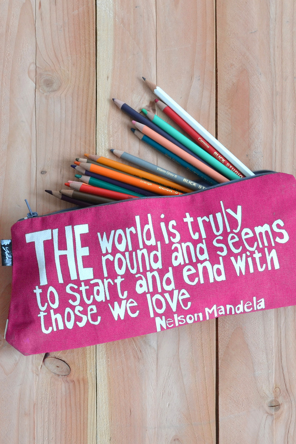 Pink <i>With Those We Love</i> 12" Mandela Pouch