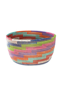 Set of Two Colorful Stairwell Nesting Baskets