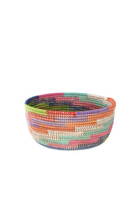 Set of Two Colorful Stairwell Nesting Baskets