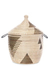 Black and White Tribal Design Basket