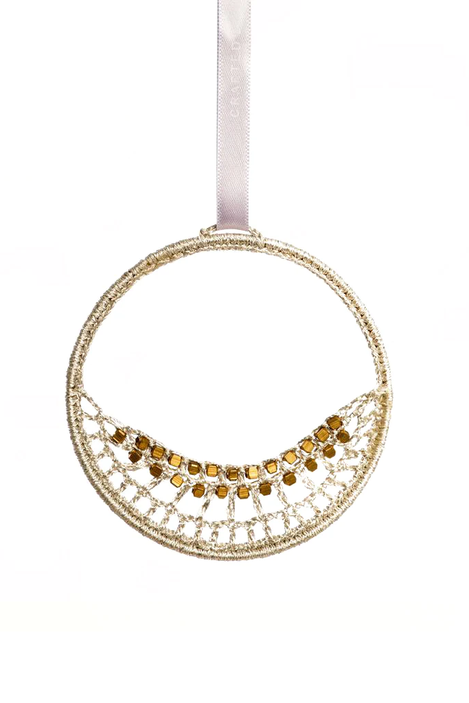 Silver Moon Ornament, Made by Refugees - Made51