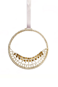 Silver Moon Ornament, Made by Refugees - Made51