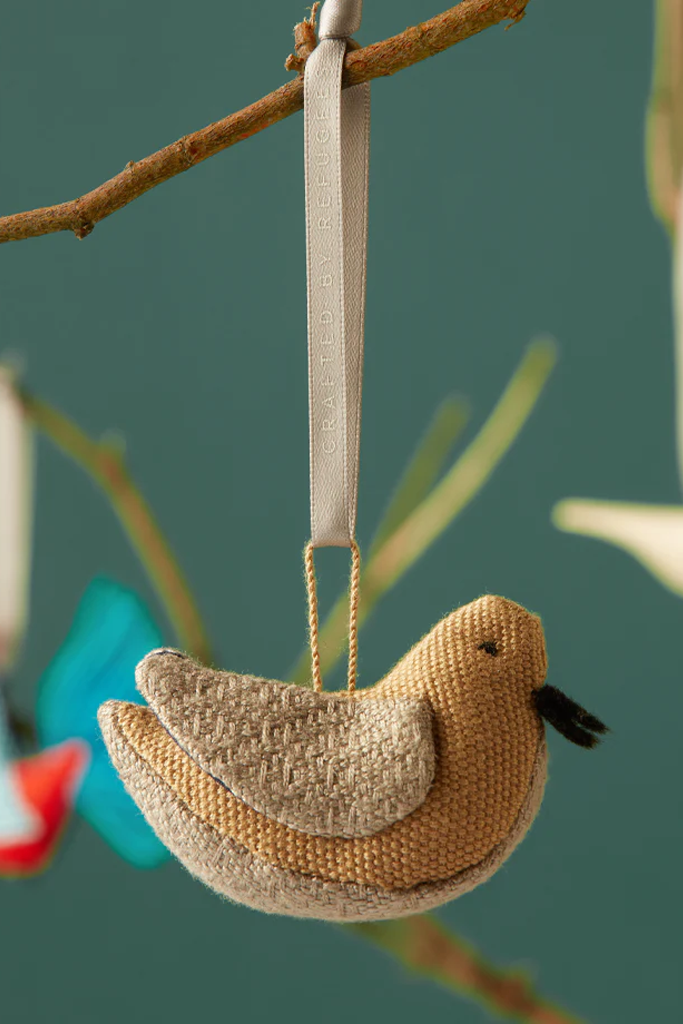 MADE51 Charming Songbird Ornament, Made by Karenni Refugees Living in Thailand