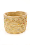 Ngurunit Nomadic Camel Milking Baskets with Rainbow Beaded Dots