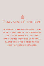MADE51 Charming Songbird Ornament, Made by Karenni Refugees Living in Thailand