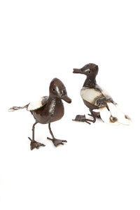 Recycled Metal Duck Sculptures