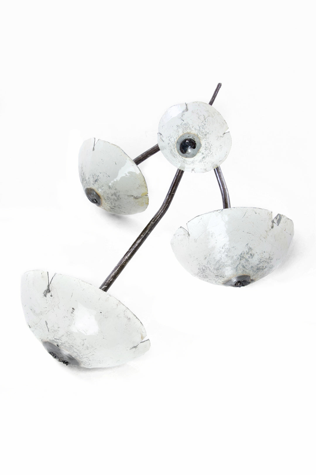 Recycled Metal Mushroom Garden Stake