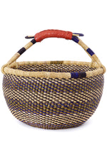 Ghanaian Bolga Farmer's Market Shopper Basket - Assorted Default Title