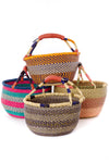 Ghanaian Bolga Farmer's Market Shopper Basket - Assorted Default Title