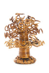 Small Curly Banana Fiber Baobab Tree Sculpture