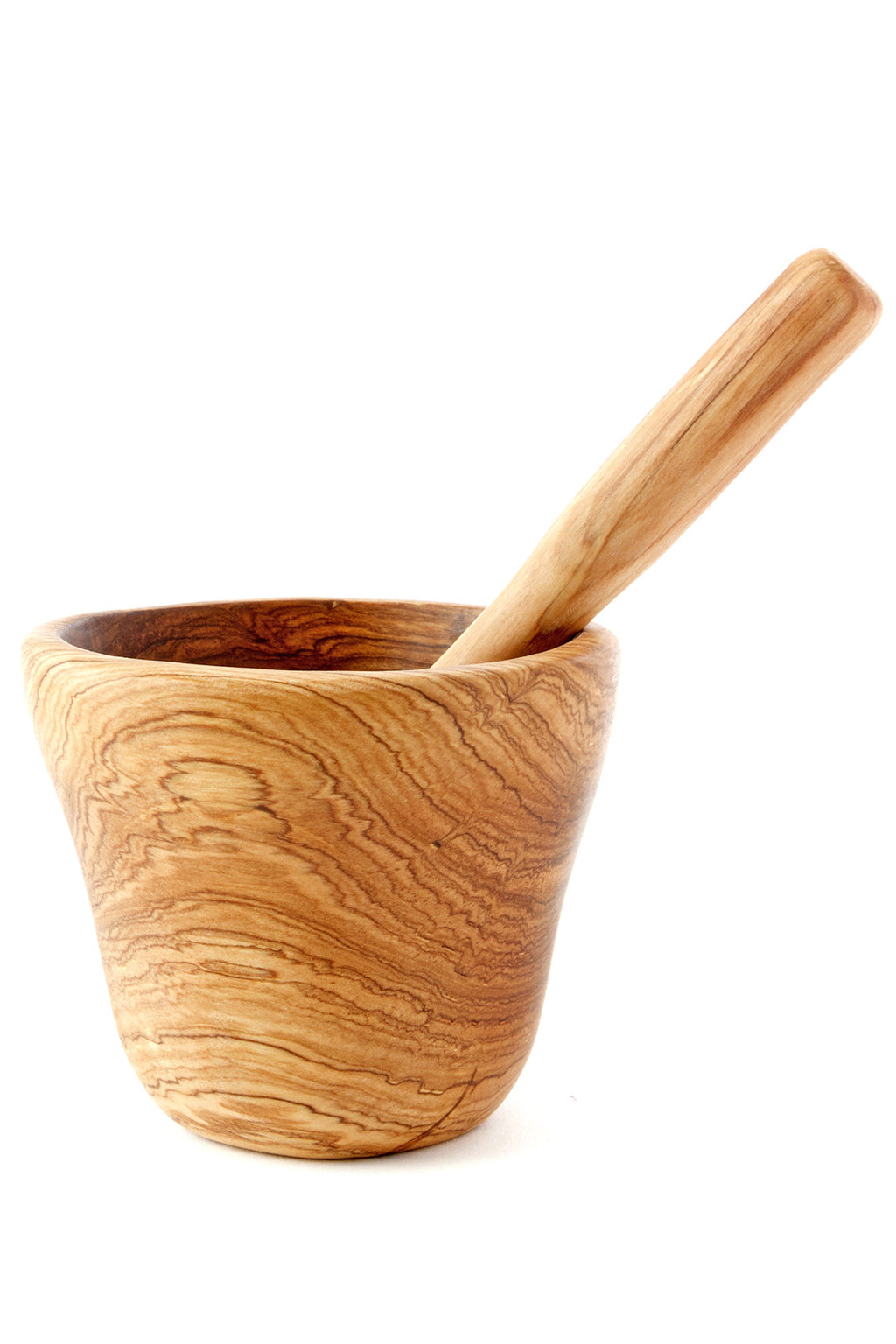 Wild Olive Wood Mortar & Pestle Spice Grinder Set Default Title