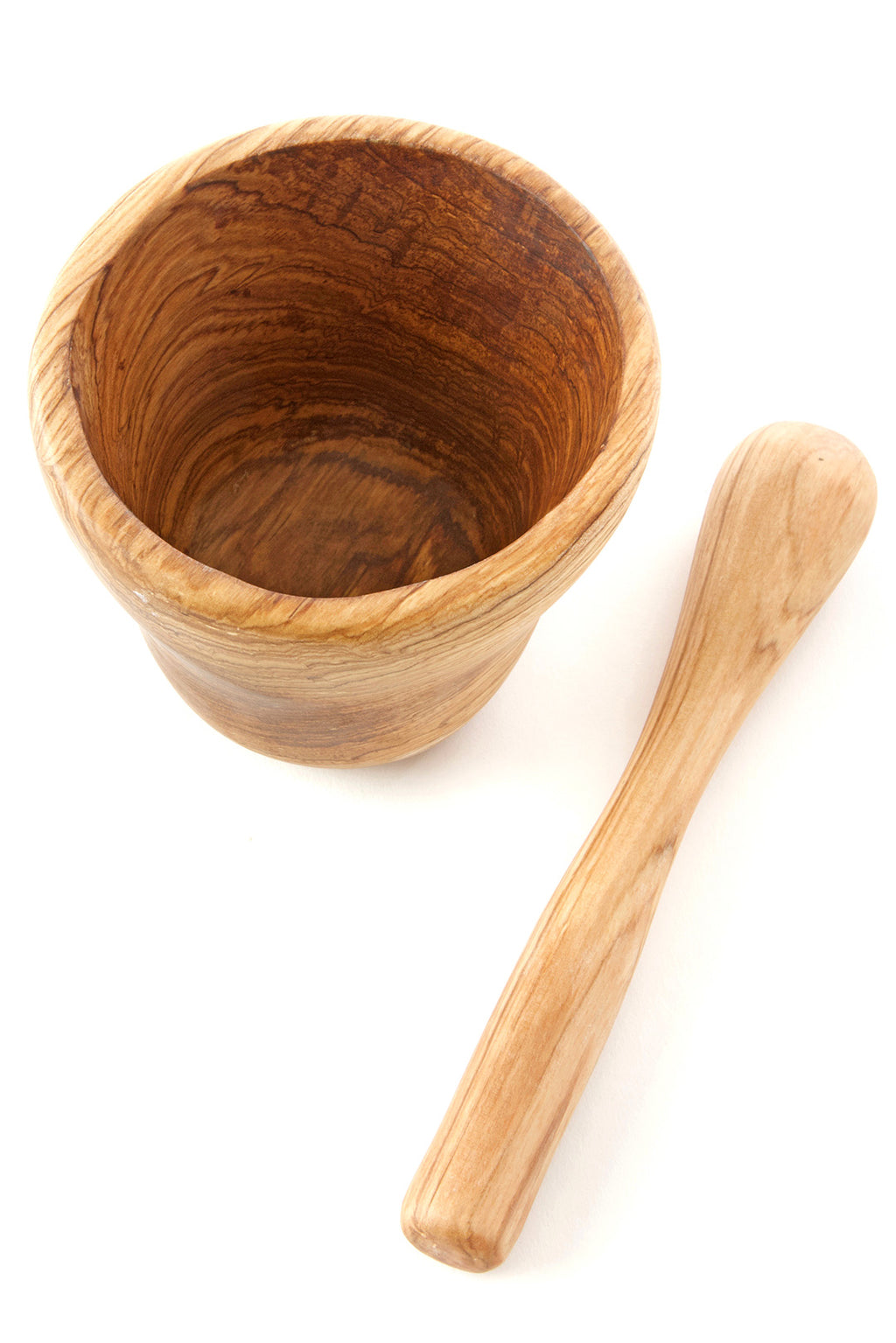 Wild Olive Wood Mortar & Pestle Spice Grinder Set Default Title