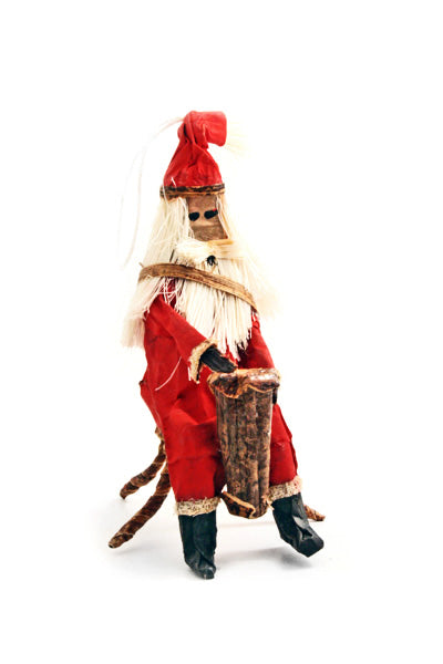 Santa Claus Drummer Holiday Ornament Default Title