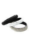 White Beaded Leather Bracelet from Kenya