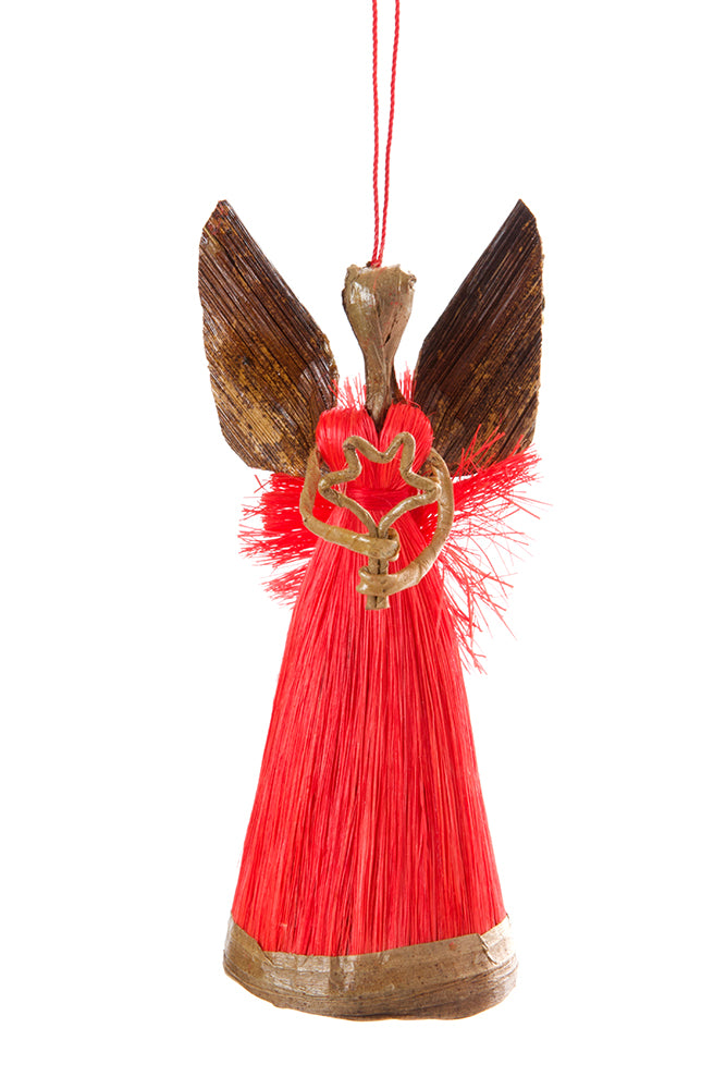 Pomegranate Sisal Angel of Light Holiday Ornament Default Title