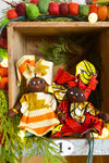 Burkina Baby Doll Holiday Ornament in Assorted Fabrics