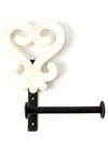 White Adinkra Symbol Bath Roll Holders GHD6D  Sankofa Holder