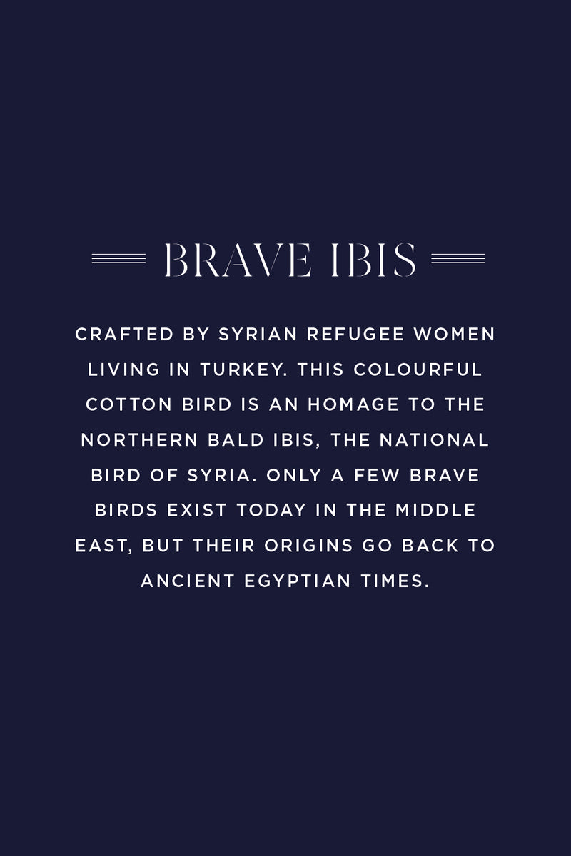 MADE51 Brave Ibis Ornament, Crafted by Syrian Refugee Women in Turkey