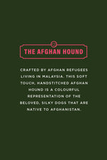 MADE51 Afghan Hound Ornament, Crafted by Afghan Refugees in Malaysia