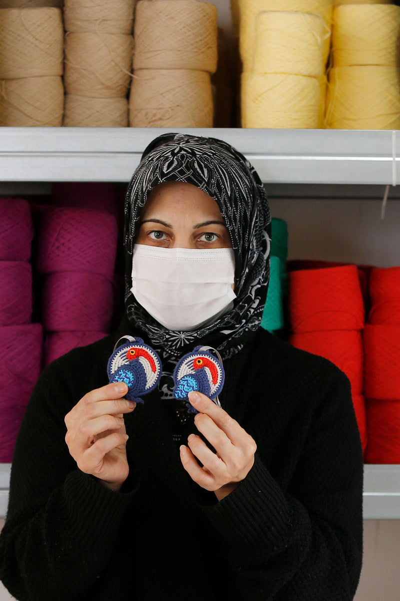MADE51 Brave Ibis Ornament, Crafted by Syrian Refugee Women in Turkey