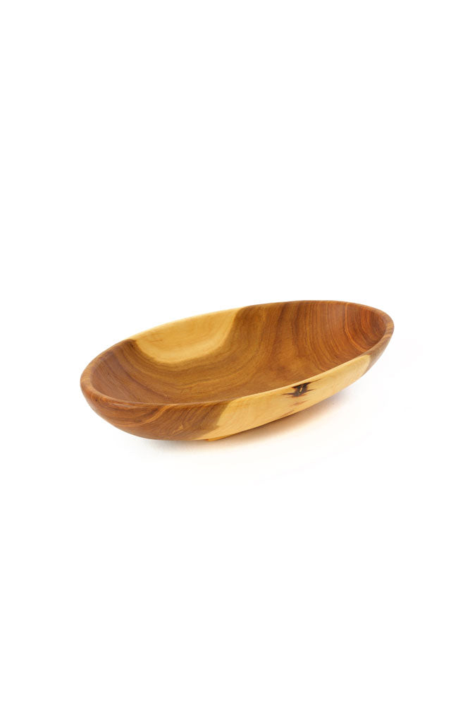 Small Oval Mahogany Serving Bowl Default Title