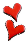 Dotted Devotion Hearts ND166E  Red Hearts
