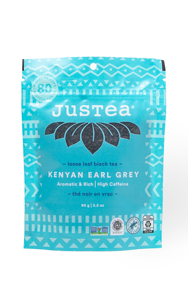 JusTea Kenyan Earl Grey Loose Leaf Tea