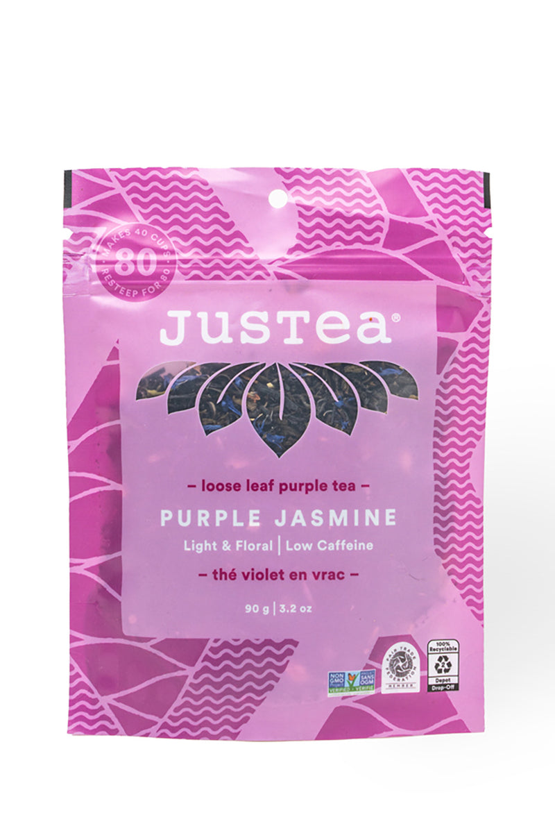 JusTea Purple Jasmine Loose Leaf Tea