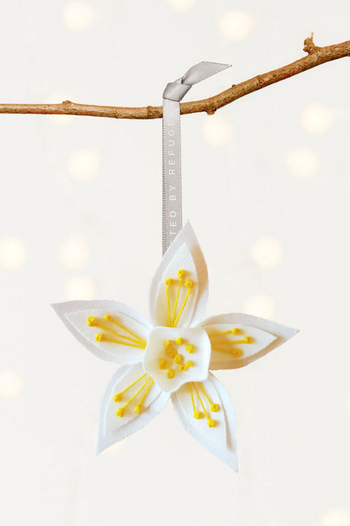 MADE51 Resilient Sunflower Ornament, Crafted by Syrian Refugees in Lebanon