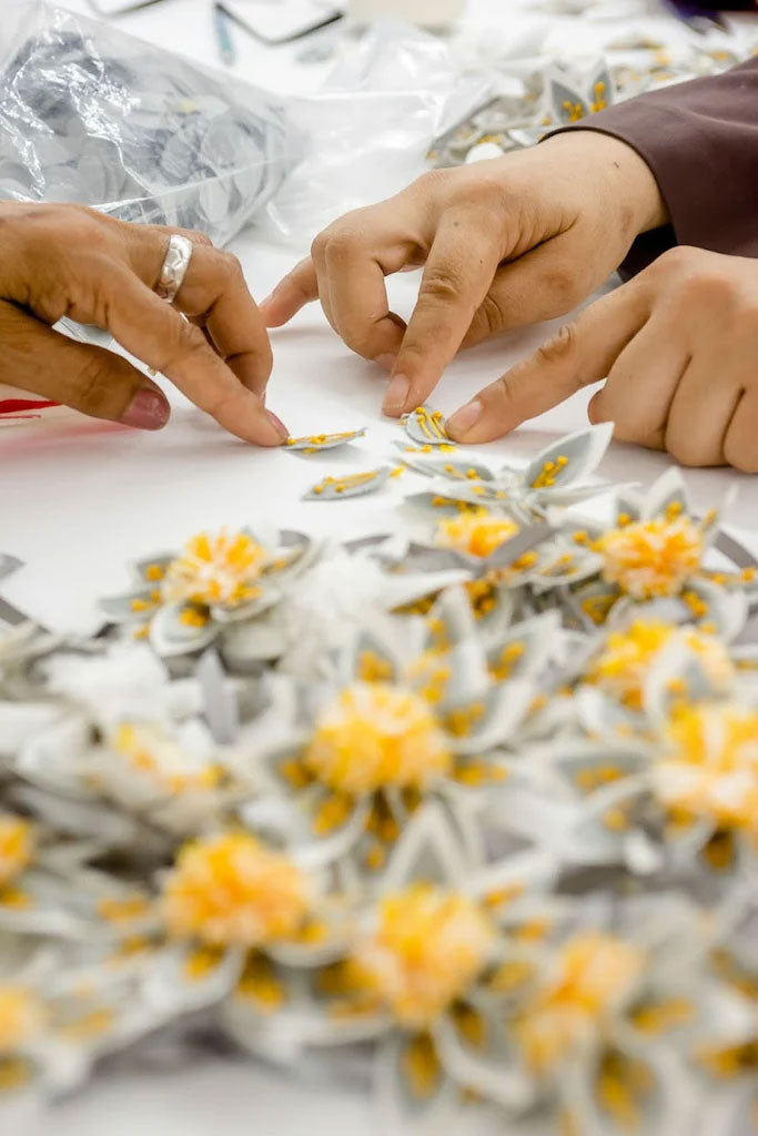 MADE51 Resilient Sunflower Ornament, Crafted by Syrian Refugees in Lebanon