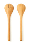 Kenyan Olive Wood Simple Salad Servers Default Title