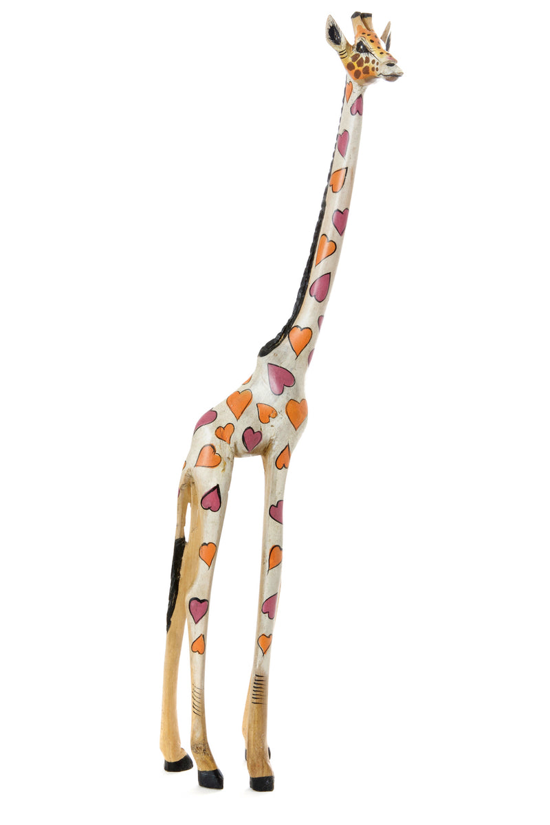Kenyan Jacaranda Lovely Giraffe Sculptures