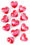 Cherry Red Swirl Kenyan Soapstone Sweet Hearts Default Title