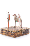 Leaving for Egypt Banana Fiber Nativity Sculpture with Box