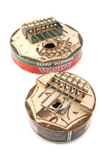 Small Round Recycled Tin Can Kalimba
